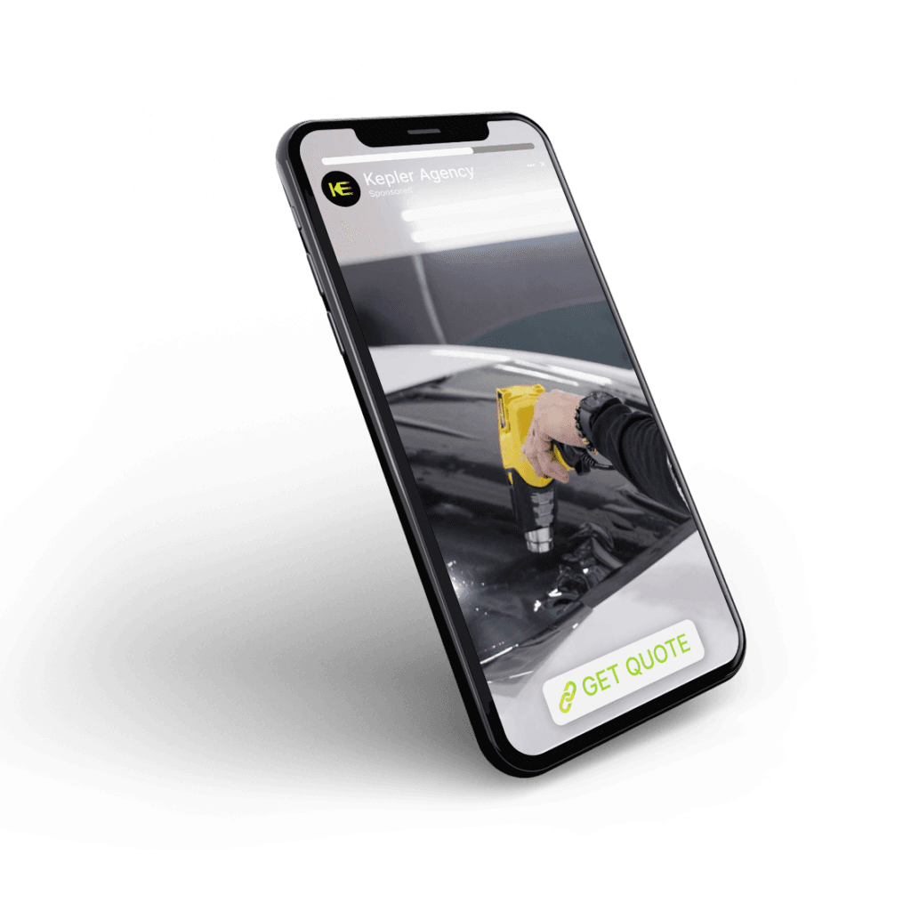 Kepler marketing social-story creative for Facebook and Instagram campaigns