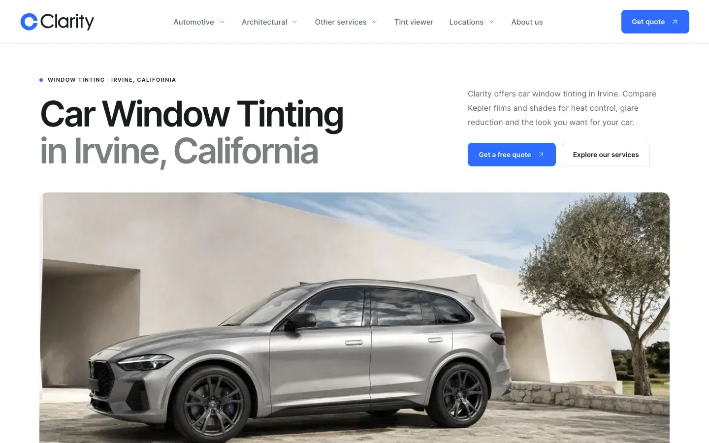 Clarity modern website template