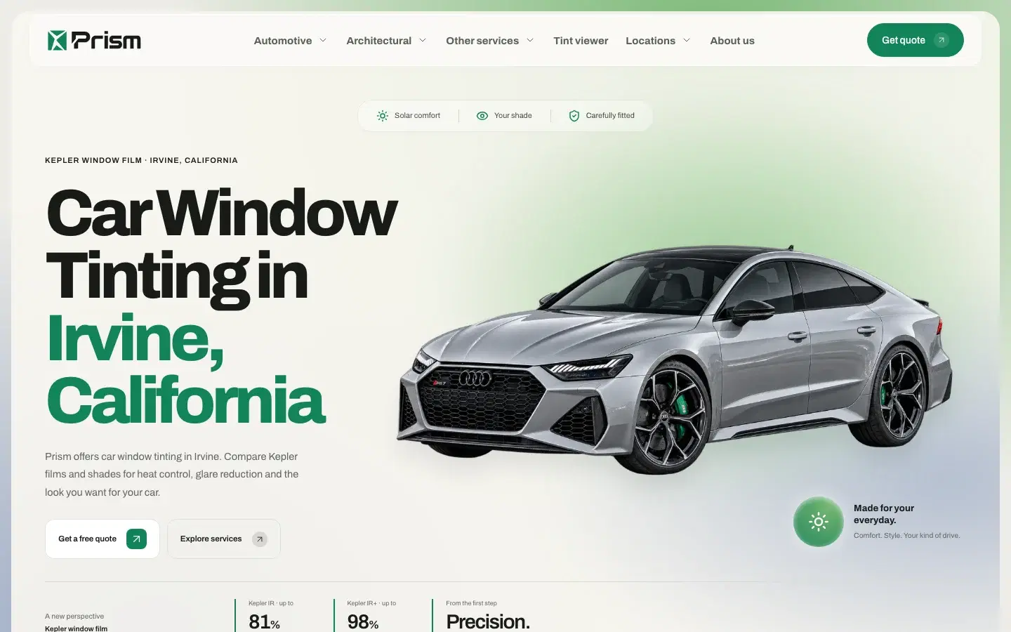 Prism website template