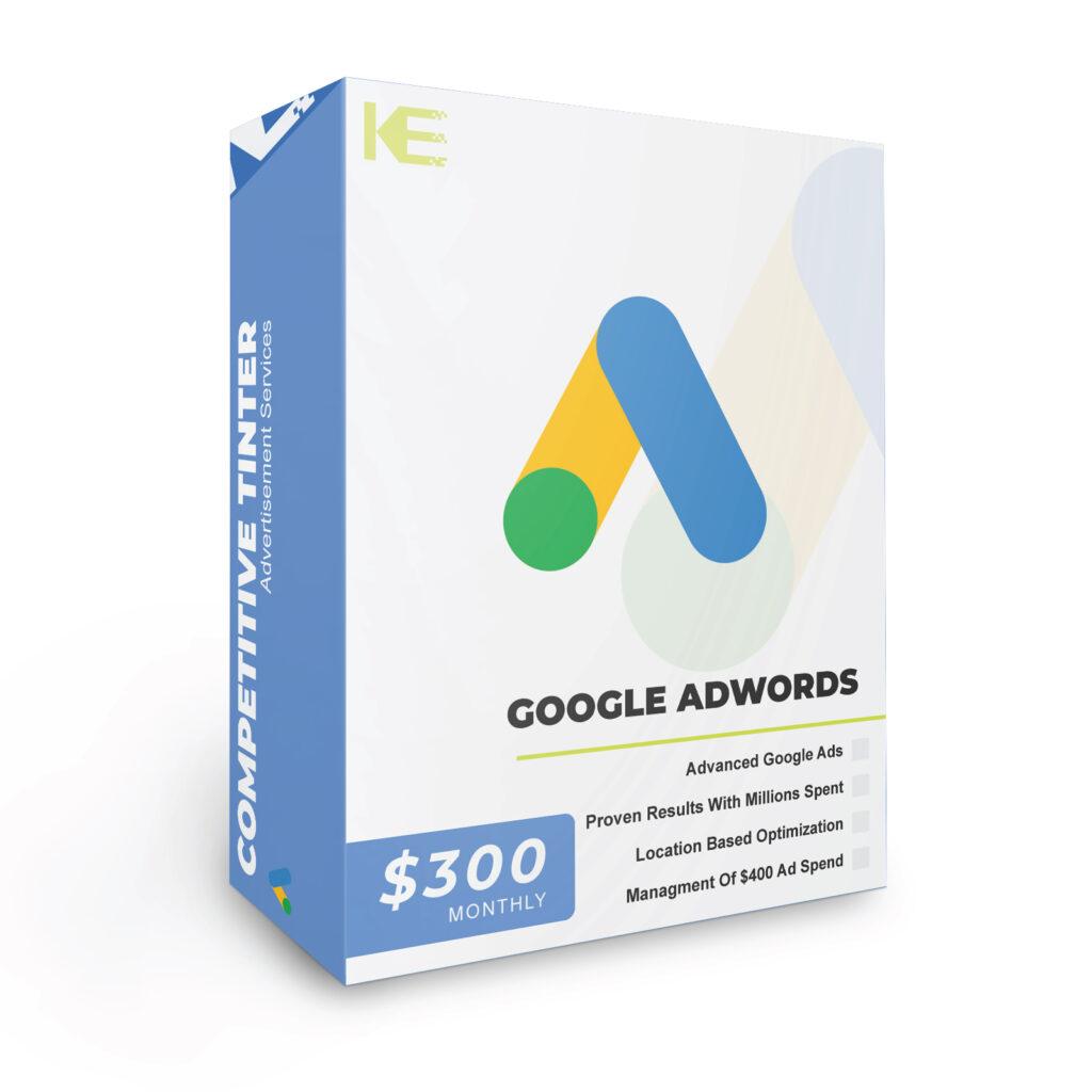 Google Ads marketing creative for tint shops