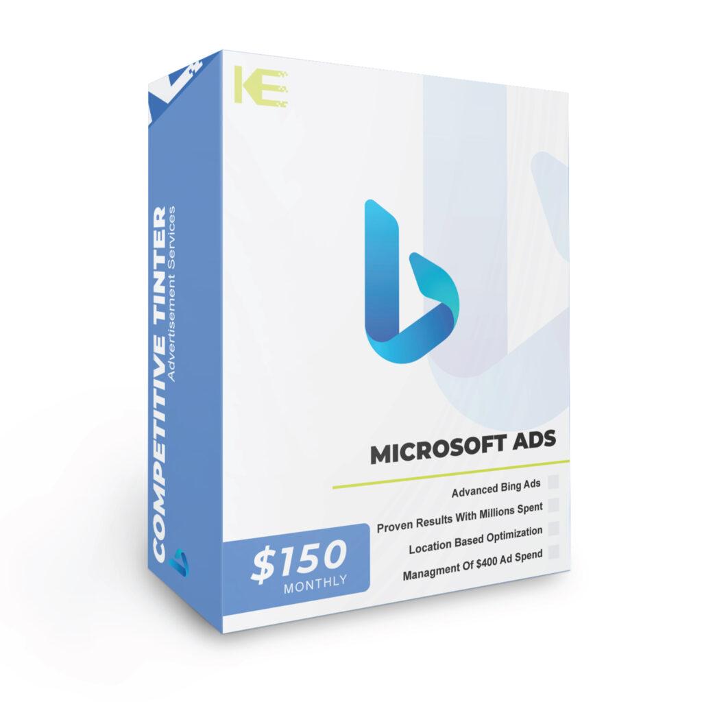 Microsoft Ads marketing creative for tint shops